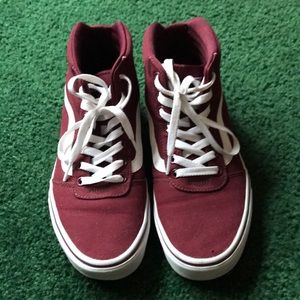 Burgundy Vans